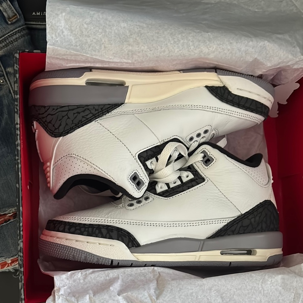 Jordan White and Black Sneakers